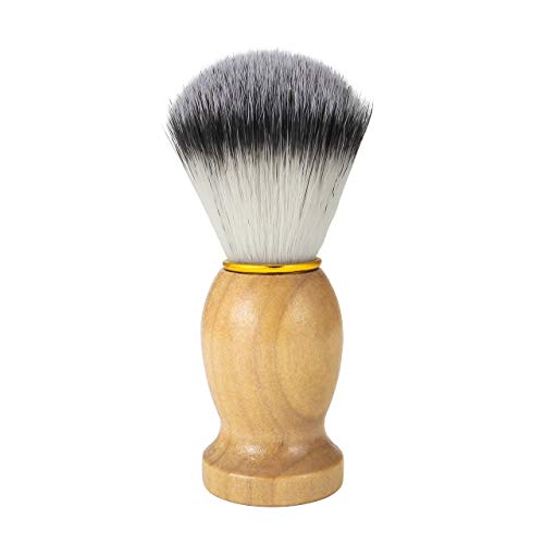 CCbeauty Men's Wet Shaving Kit, Badger Hair Shaving Brush, Stainless Steel Shaving Stand, Shaving Bowl & Razor Holder, 3 Pieces