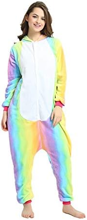 Fleece Onesie Pajamas for Women Adult Cartoon Animal Unicorn Christmas Halloween Cosplay Onepiece Costume