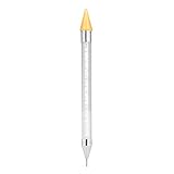 Anself 1pc Nail Rhinestone Dotting Pen Double Different Head Tips Beads Picker Wax Pencil Handle Manicure Tool (1PCS)