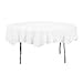 Creative Converting 923272 Octy-Round Paper Table Cover, 1-Ply, White (Pack of 12)