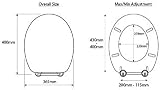 Croydex Soft Close Toilet Seat O Shape White Polypropylene Antibacterial view 4
