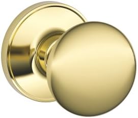 Dexter by Schlage J10STR605 Stratus Hall and Closet Knob, Bright Brass
