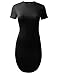 ALL FOR YOU Women's Short Dolphin T-Shirt Dress Made in USA