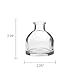 CHIVE ‘Loft’ Glass Bud Vases for Flowers — Set of 10 Clear Round Bottles — Super Cute Wedding Decor Centerpieces — Premium Quality & Made to Last