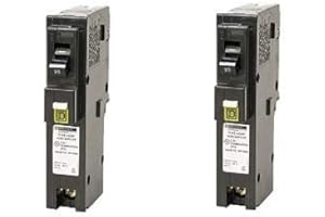Square D by Schneider Electric HOM120PCAFIC Homeline Plug-On Neutral 20 Amp Single-Pole CAFCI Circuit Breaker, (2-(Pack))