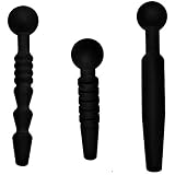 Master Series Dark Rods 3 Piece Silicone Penis Plug Set