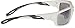 Radians Crossfire 2243 Infinity Premium Safety Glasses, Silver Mirror Lens - Pearl White Frame, Regular
