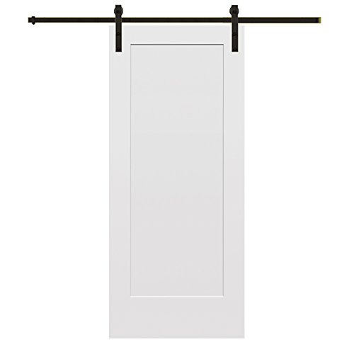 National Door Company ZZ364538 Solid Core, Molded, Craftsman 1-Panel Flat, Prim…