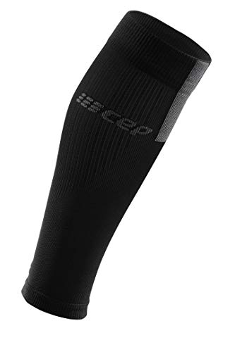 CEP Men's Compression Run Sleeves Calf Sleeves 3.0, Black/Dark Grey IV - Thumbnail 4