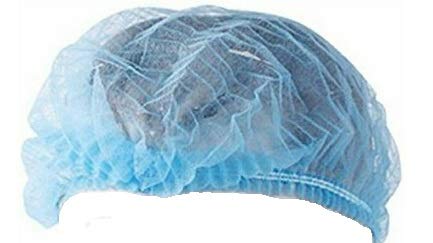 SpiffySky Disposable Blue Bouffant Caps/Surgical Caps/Cooking Caps (Pack of 100 Pieces)