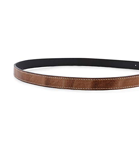 Bed|Stu Women's Monae Leather Belt (M, Tan Rustic)