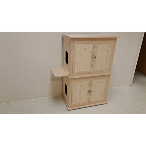 stacked litter boxes