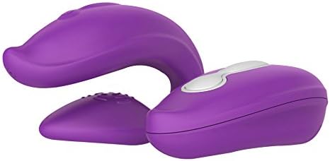 SHARE Wireless Silicone Rechargeable Couples Waterproof Massager, Purple
