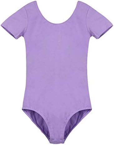 GetMine Leotards for Girls Ballet Dance Gymnatics Toddler Short Sleeve Leotard