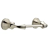 New in Package Delta Pivoting Toilet Paper Holder Lorain Collection Brushed Nickel Finish