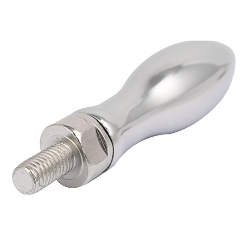 uxcell M8x15mm Male Thread Revolving Handle Hand Grip Silver Tone for Milling Machine - Thumbnail 2