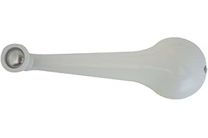 KRUZZO Replacement for Winegard RP-6795, White Antenna Elevating Crank Handle Kit for Hex Shaft