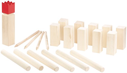 Playtastic Wikingerspiel Holz: Wikinger-Spiel aus Holz, ideal für Wiese, Strand & Co. (Holzspiel)