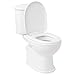 Signature Hardware 398506 Ebler 1.6/0.8 GPF Two Piece Elongated Toilet with Rear Outlet - Seat Included