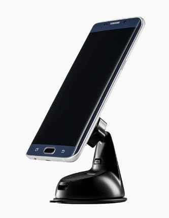 JM Products’ Car Mount Phone Holder | Universal Holder For Any Phone, GPS Device & Light Tablet, Dash Board Mount, Magnetic & Compact, 360˚ Movable, Adjustable Viewing Angle, Stylish Black Chrome