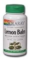 Solaray Lemon Balm Herb, 400 mg, 100 Count