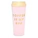 Ban.do Floral Hot Stuff Insulated Thermal Travel Mug, 16 Ounces, Coffee Is My BFF