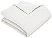 Amazon Brand – Pinzon Flannel Duvet Cover - Full or Queen, White