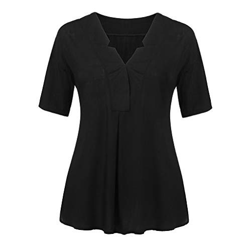 2 Sanyyanlsy+Womens+Star+Shaped+V+Neck+Blouse