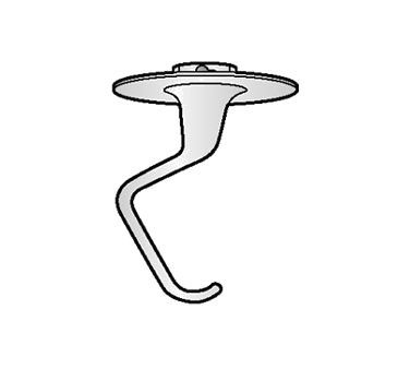 ALFA International K45DH 4.5 Quart Dough Hook for KitchenAid Stand Mixer