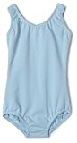 Capezio Little Girls' High Neck Tank Leotard, Light Blue, Small