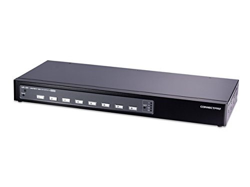 ConnectPro UR Series Kit USB VGA KVM switch w/ DDM & multi-hotkey (8 Port, 15 ft)