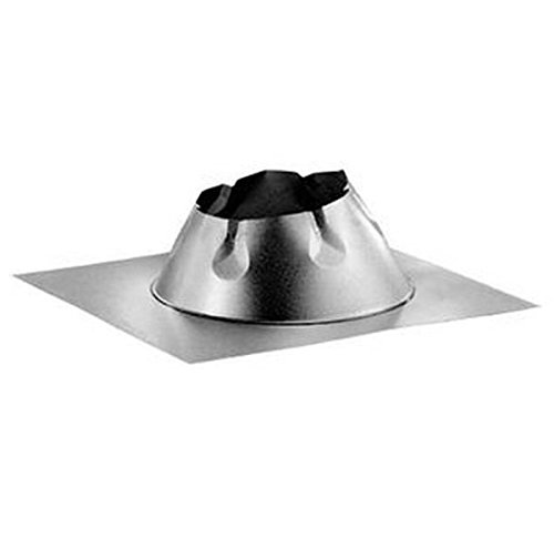 DuraVent 6DP-F6DSA 6" Adjustable Dead Soft Aluminum Flashing for a 0/12-6/12 Pit, Galvanized