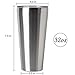 MASVIS 30 oz Stainless Steel Vacuum Insulated Tumbler Double Wall Travel Coffee Cup with Lid, Works Great for Ice Drink, Hot Beverage (1 pack, Stainless Steel)