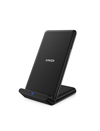 Anker Wireless Charger, Qi-Certified Wireless Charger for iPhone X, iPhone 8/8 Plus, Samsung S9/S9+/S8/S8+/S7/Note 8, and More, PowerPort Wireless 5 Stand (AC Adapter Not Included)