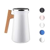 SDREAM 34 Oz Coffee Carafe Thermal For Kettle Stainless Steel Double Walled Vacuum Insulation Hot Beverage or Tea