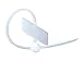 Monoprice Marker Cable Tie 4 inch 18LBS, 100pcs/Pack - White