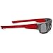 NAGA Kids 6-14 UV400 Polarized Sports Sunglasses - Grey Lens Grey Red Frame