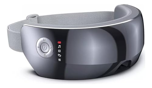 RENPHO Eyeris View - Eye Massager Extended with Heat, Compression,Vision Window, 5 Modes Eye Care Device for Migraines Relief, Relax Eye Strain, Reduce Dry Eyes, Temple Massager, Christmas Gifts