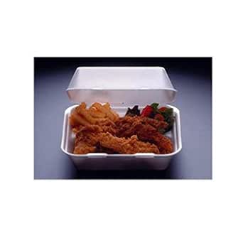 Amazon.com: Pactiv Double Laminated Hinged Lid Containers, Foam, White, 8 7/16w x 7 7/8d x 3 1 ...