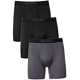32 DEGREES Cool Men's Boxer Briefs 3Pk Black/Charcoal/Black