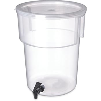 Carlisle 220930 Break-Resistant Beverage Dispenser, 5 Gallon, Clear