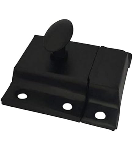 Cast Brass Turn Drawer Knob Latch Finger - Vintage Cabinet Hardware For Cupboards & Furniture