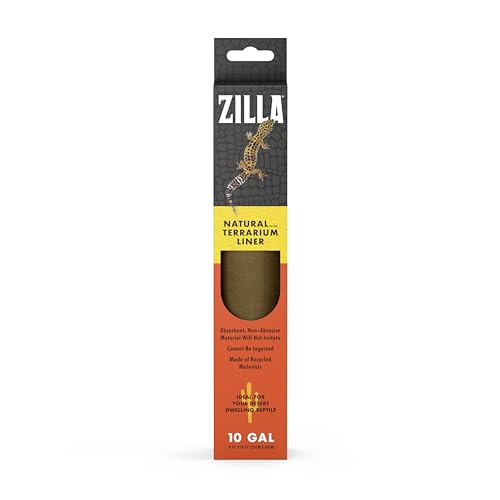 ZILLA Reptile Terrarium Bedding Substrate Liner, Brown, 10G