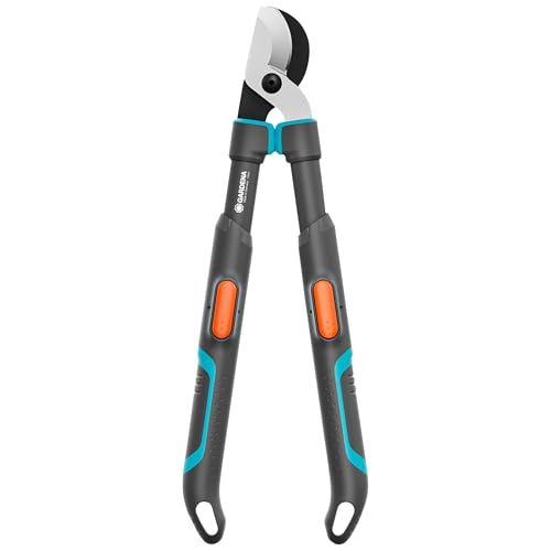 Gardena Astschere TeleCut Pro S, Teleskop-Astschere für frisches Holz bis 50 mm, verlängerbar bis 670 mm, präzisionsgeschliffene Klingen, PowerCoating