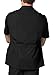 Adar Universal Scrubs for Men - Zippered Short Sleeved Scrub Jacket - 607 - Black - XL