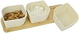 Surpahs Bamboo Fiber Snacks Serving Bowl Set w/ Bamboo Tray