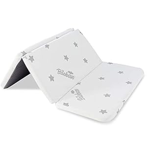 Trifold Pack and Play Mattress Topper 38″ x 26″, Waterproof Breathable Soft Portable Foldable Playard Mattress Pad, Baby Portable Foam Playpen Mattresses with Removable Zippered Cover