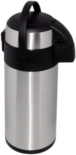 Olympia Pump Action Airpot 5L 445X172mm Stainless Steel Teapot Infuser, 5000 ml