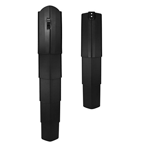 Mountain Bike Fenders Set, Retractable Front Rear Mudguards With Tail Light by Coerni (Black) - Thumbnail 2