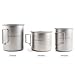 Core Element Titanium Lightweight Camping Bushcraft Mug Pot with Lid & Handle Dual Purpose - Open Fire Direct Flame Safe (15oz/450ml)